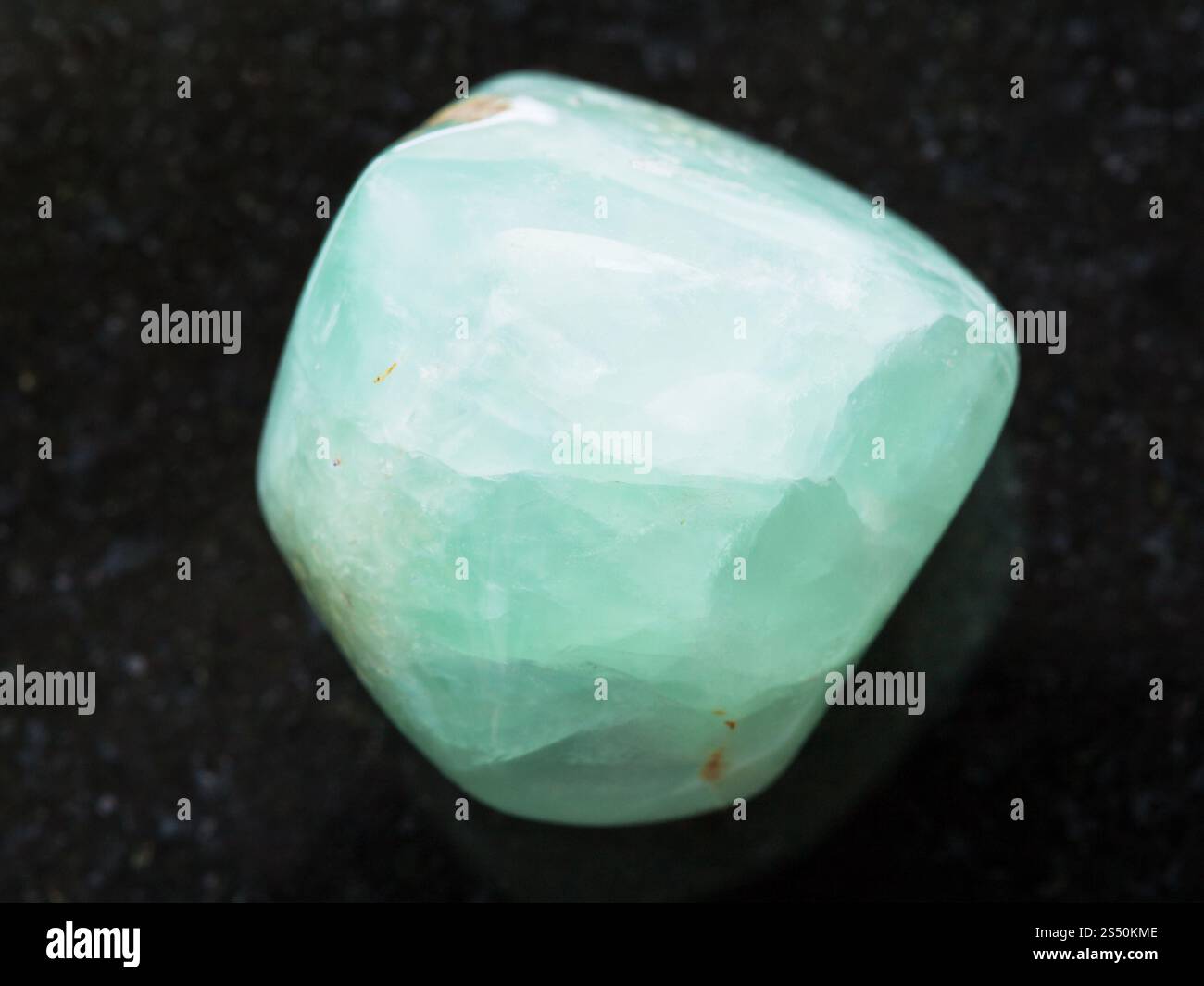 Mali Plateau Rocks macro shooting of natural mineral rock specimen - tumbled Prehnite ...