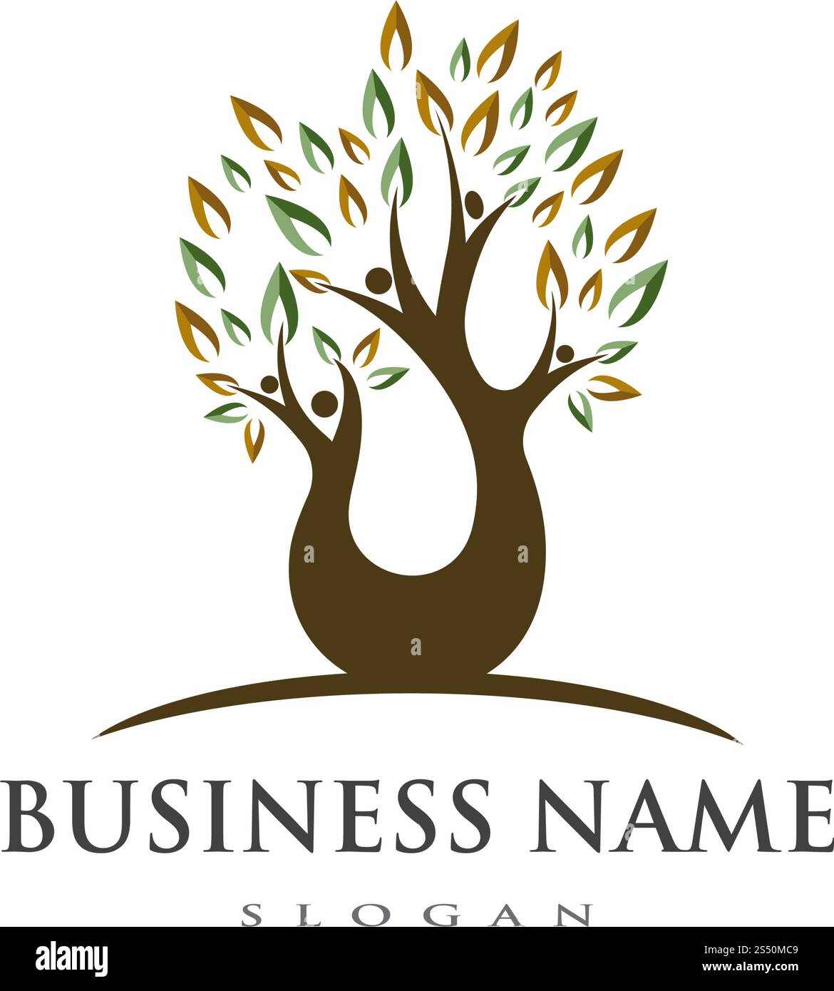 family tree logo template vector illustration Stock Vector Image & Art ...