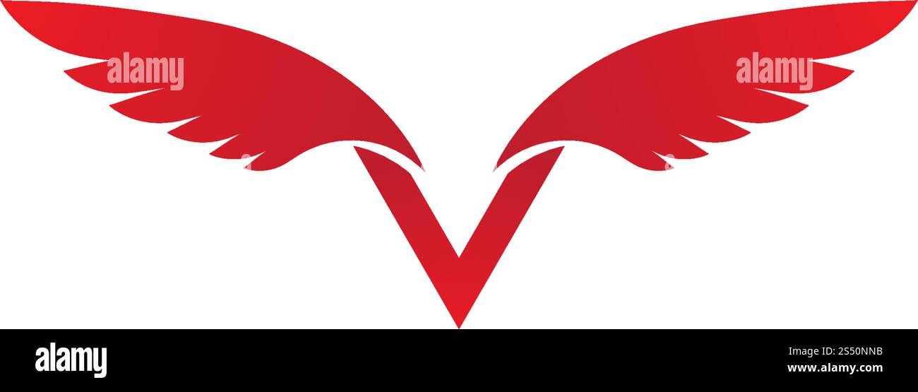 Wing logo symbol vector ilustration Stock Vector