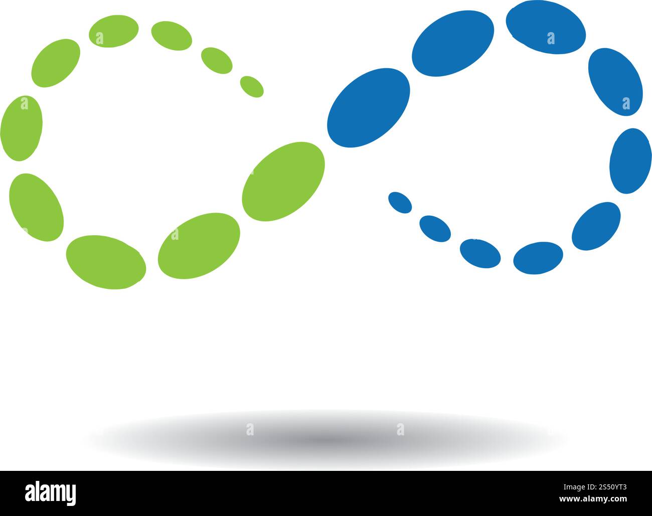 molecule infinity ilustration vector Stock Vector