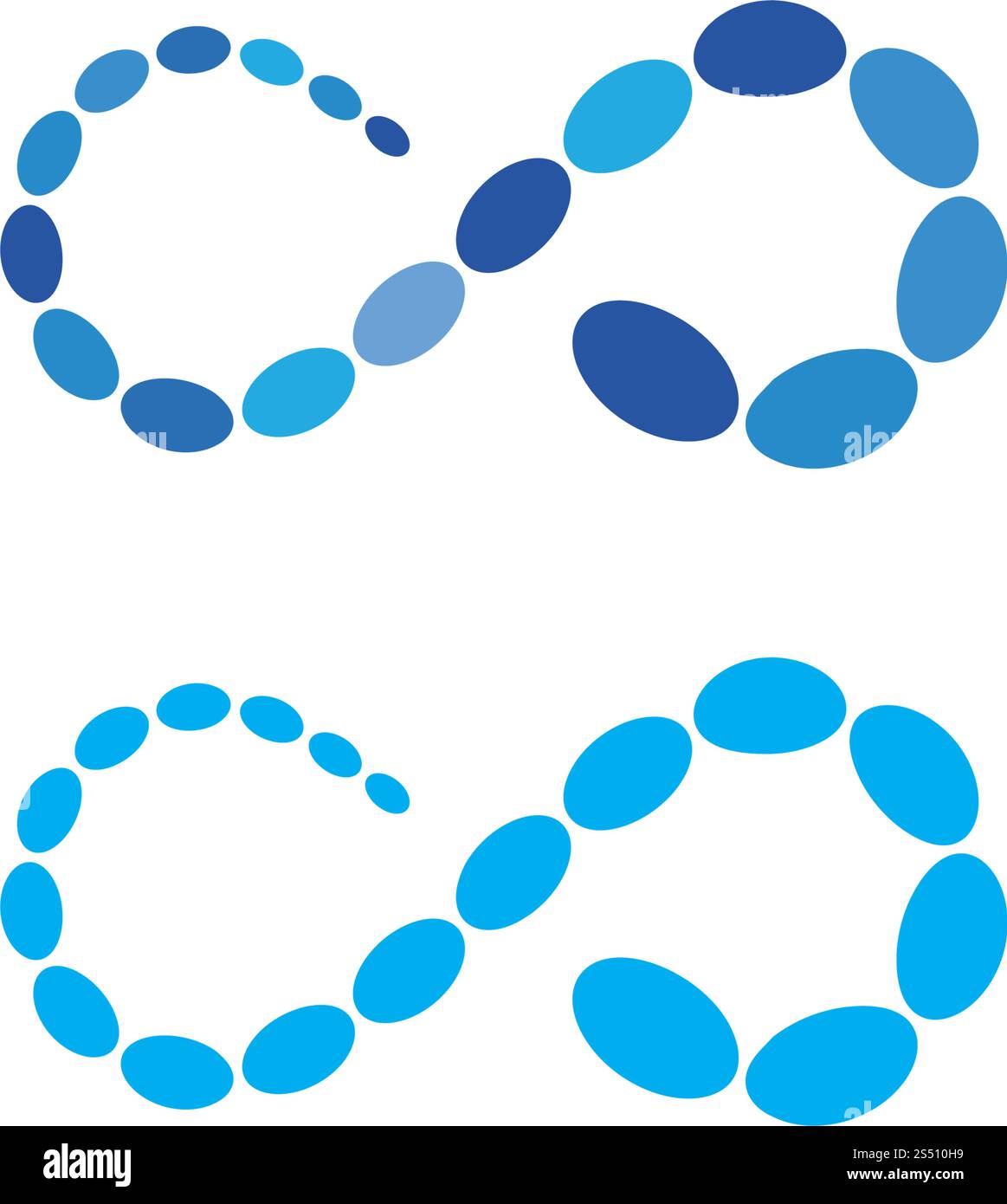 molecule infinity ilustration vector Stock Vector