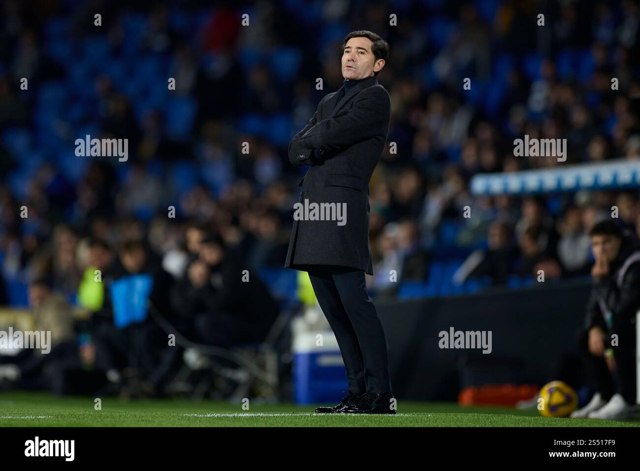 Marcelino Garcia Toral head coach of Villarreal CF looks on during the