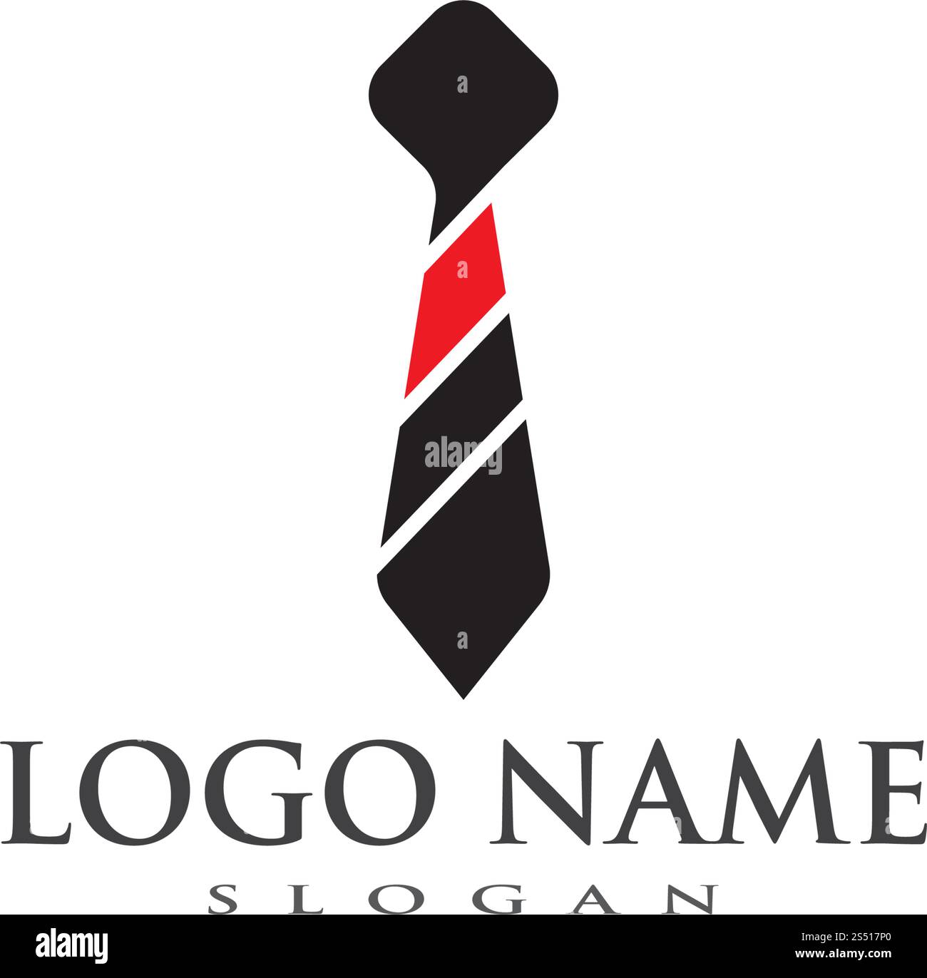 Tuxedo logo vector template ilustration Stock Vector