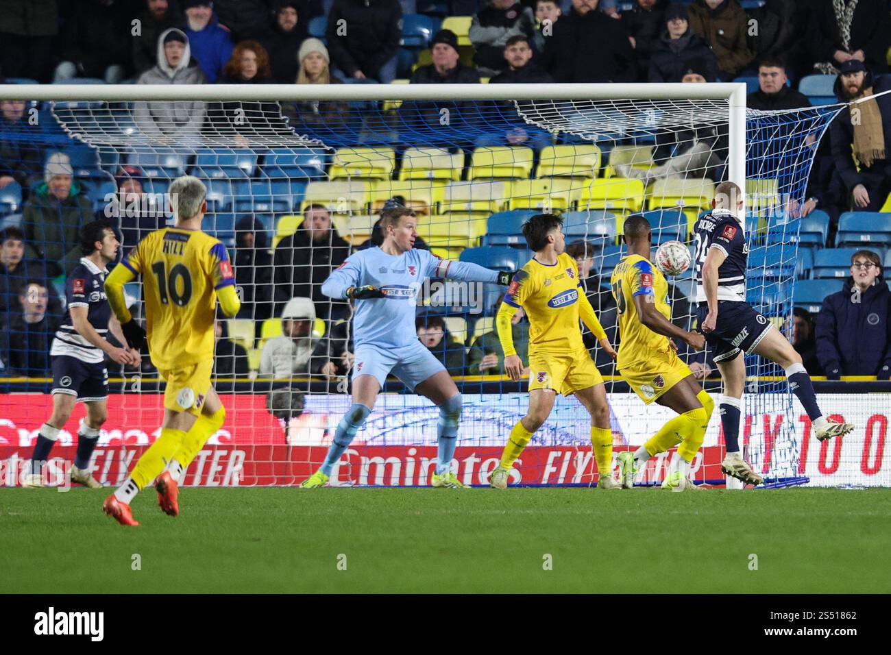 LONDON, UK 13th Jan 2025 Casper de Norre of Millwall scores his side