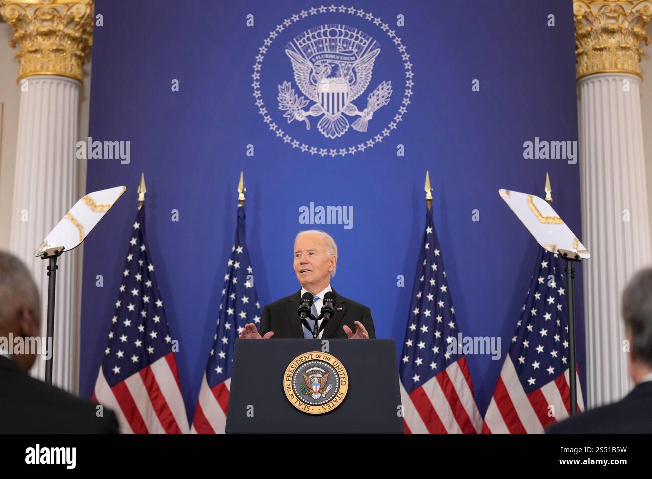 President Joe Biden speaks about foreign policy during a speech at the ...