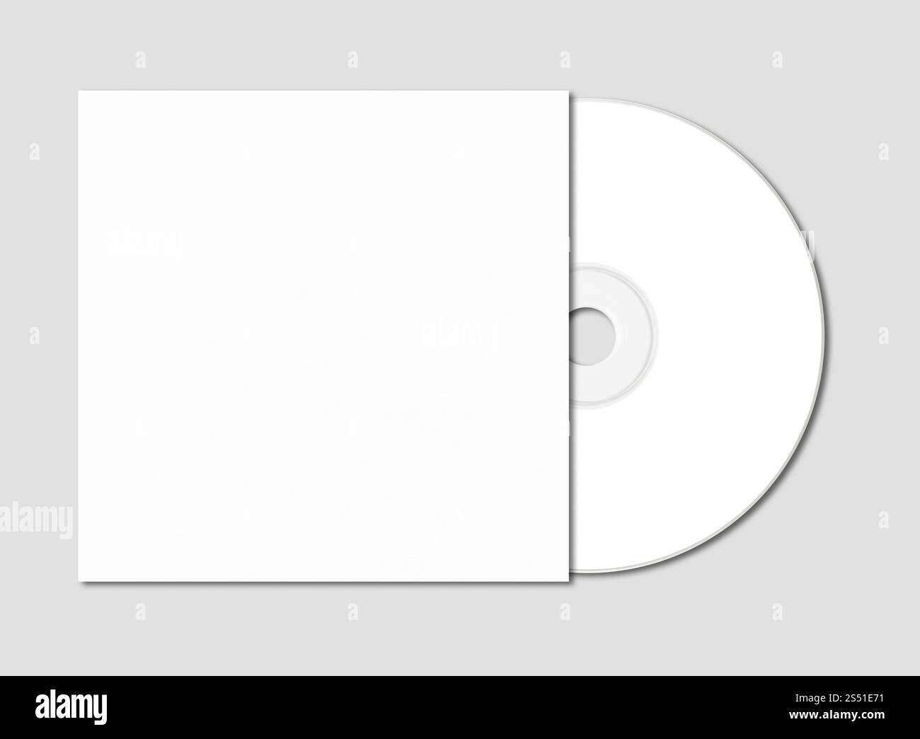 White CD - DVD and cover mockup template isolated on grey background ...
