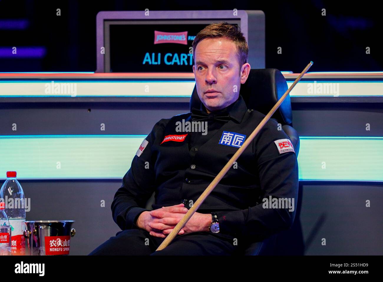 Ali Carter during the The Johnstone’s Paint Masters Snooker 2025 match