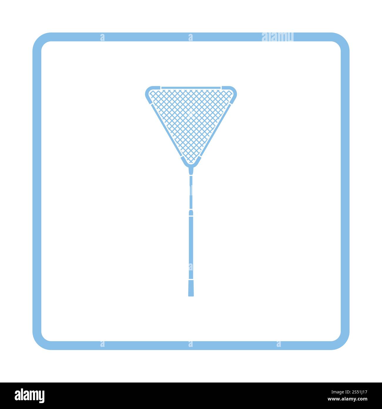 Icon of Fishing net . Blue frame design. Vector illustration Stock ...