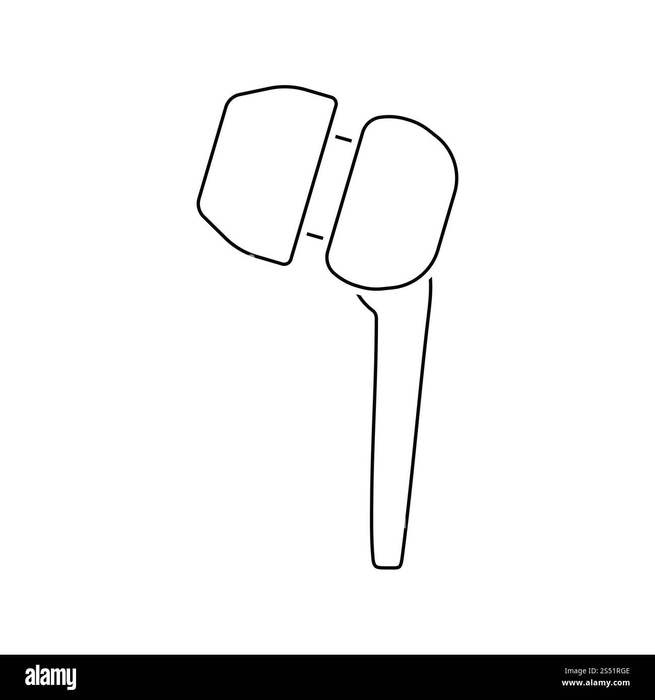 Headset icon. Thin line design. Vector illustration Stock Photo - Alamy