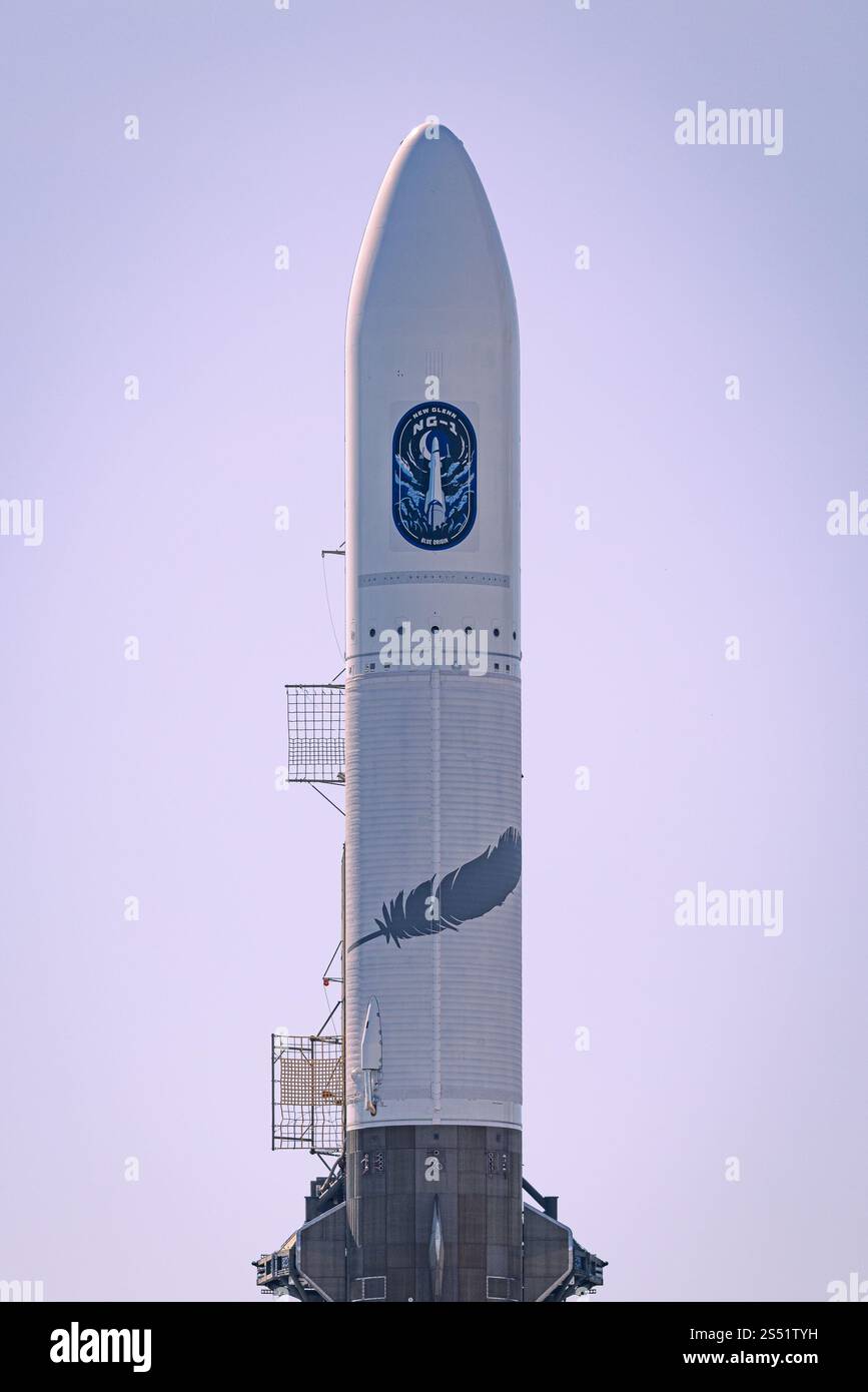Blue Origin New Glenn first launch mission NG1 from LC36 at Kennedy