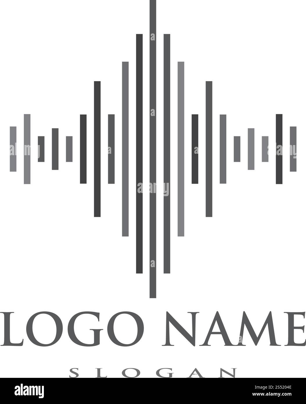 sound wave ilustration logo vector icon template Stock Vector Image ...