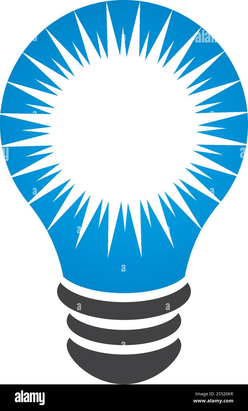 bulb logo vector ilustration template Stock Vector