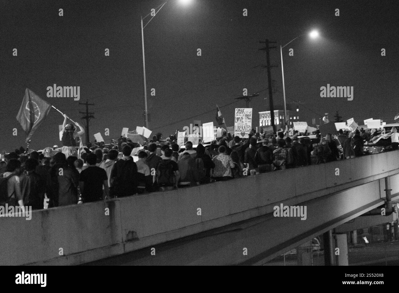 Donald Trump Election Protest in Portland Oregon 11/10/2016 Stock Photo