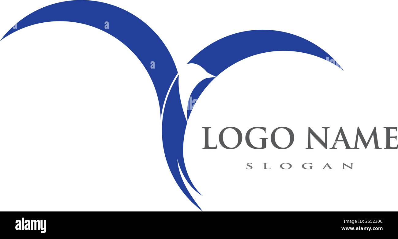 Bird wing Logo Template vector illustration Stock Vector Image & Art ...