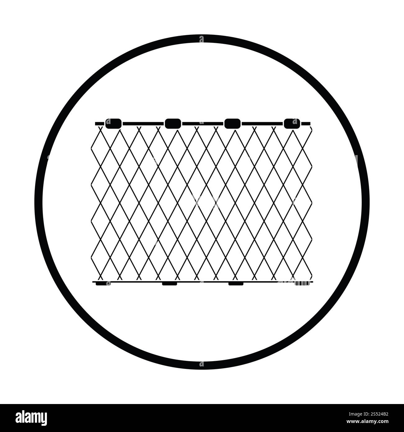 Icon of Fishing net . Thin circle design. Vector illustration Stock ...