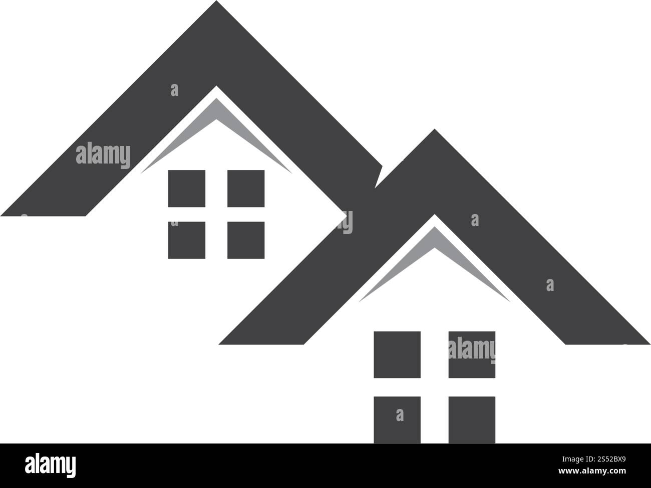 Property and Construction Logo design Stock Vector