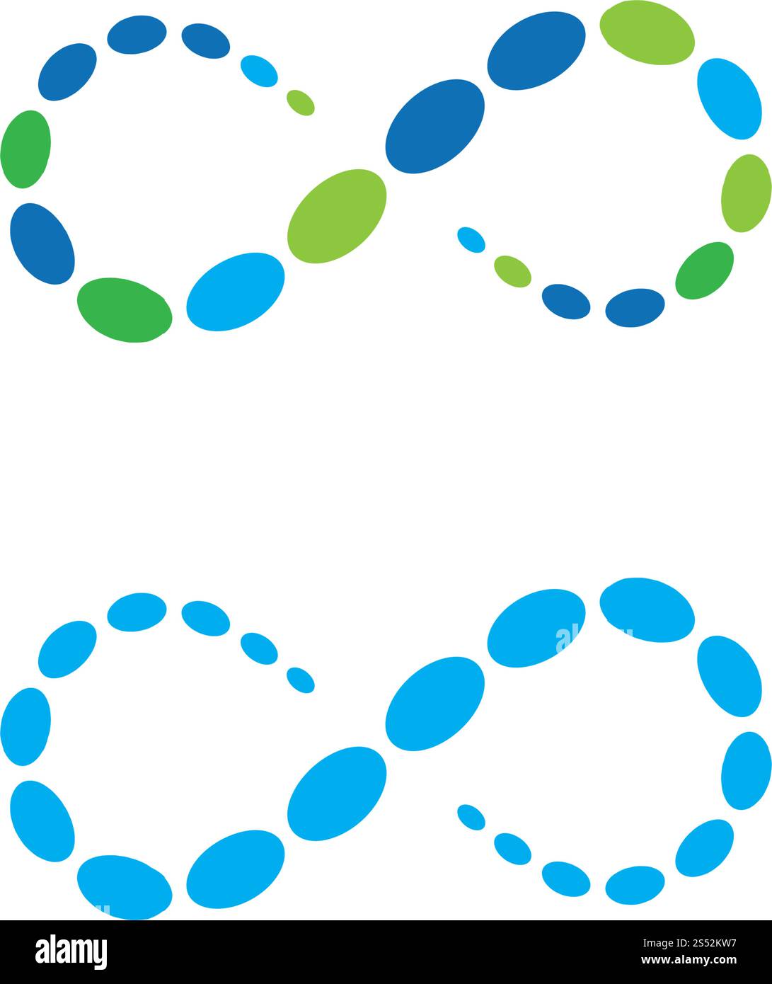 molecule infinity ilustration vector Stock Vector