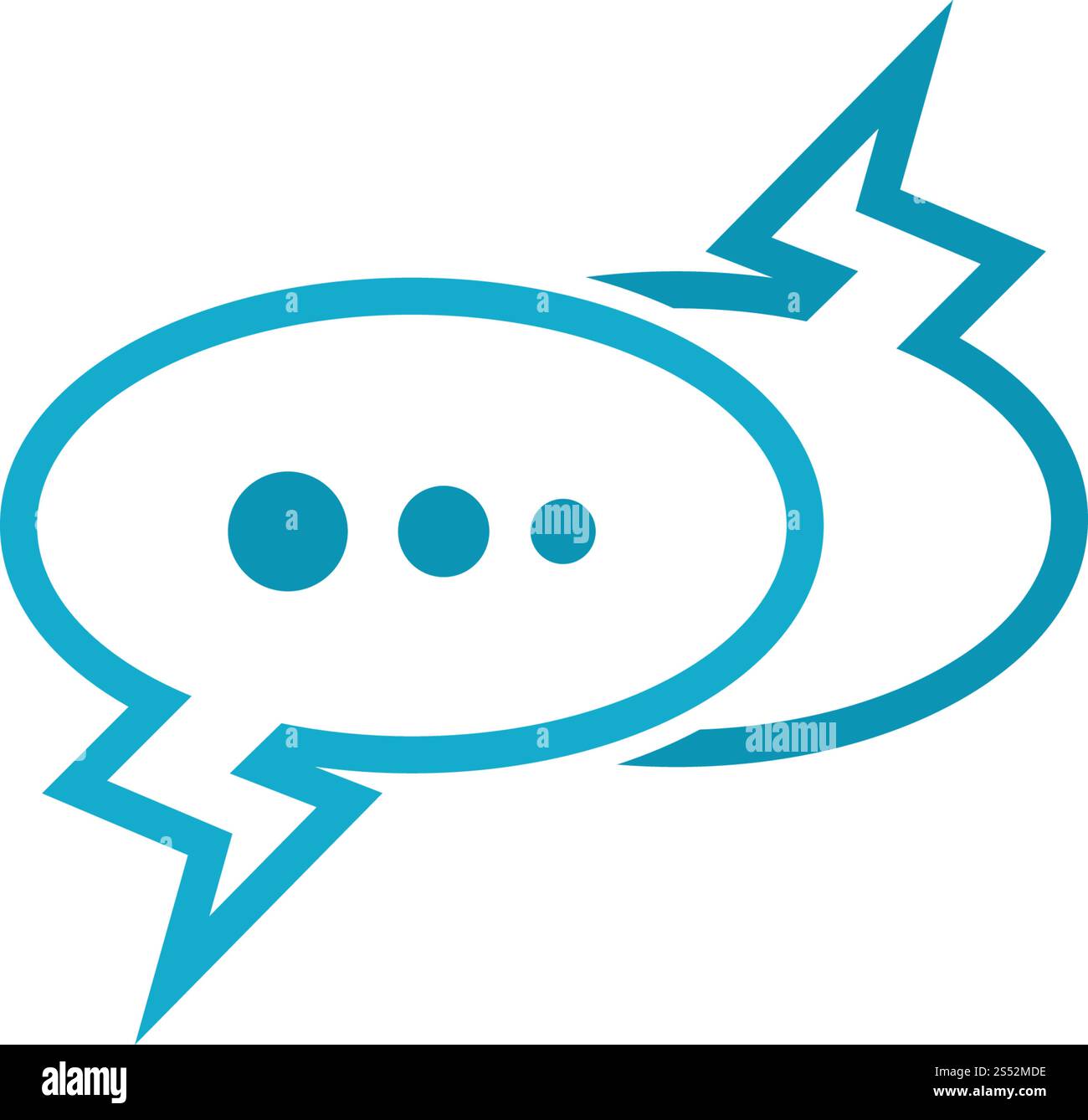 Speech bubble icon Logo template vector illustration Stock Vector Image ...