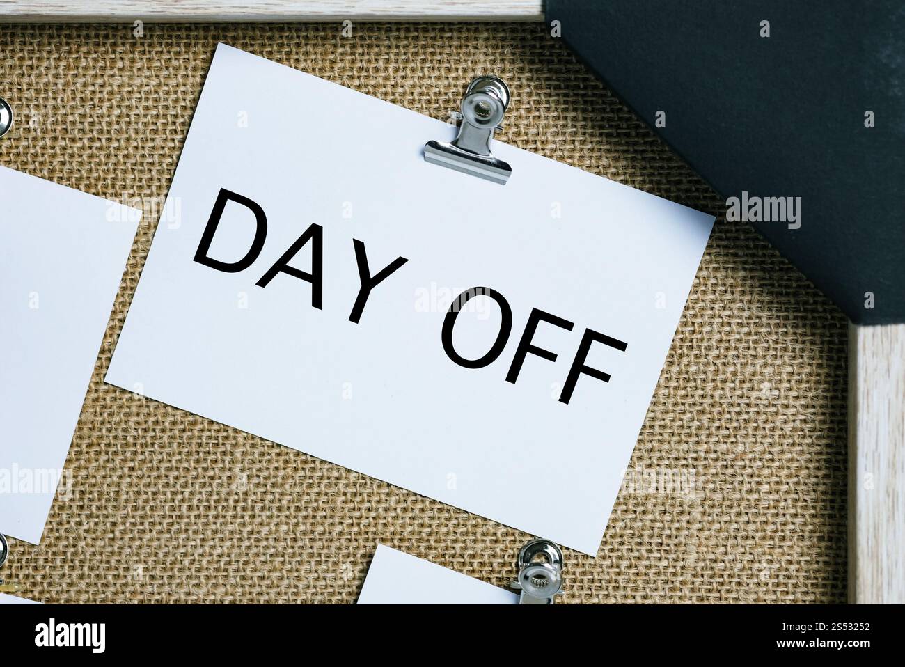 Notes about day off concept Stock Photo