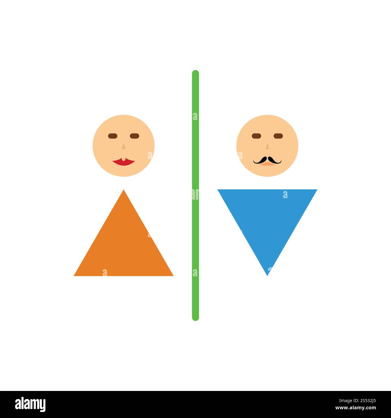 Toilet icon. Flat color design. Vector illustration Stock Photo Alamy