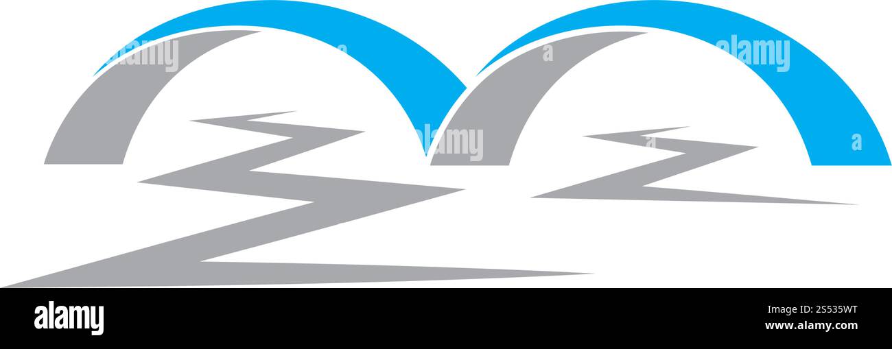 bridge ilustration logo vector template Stock Vector