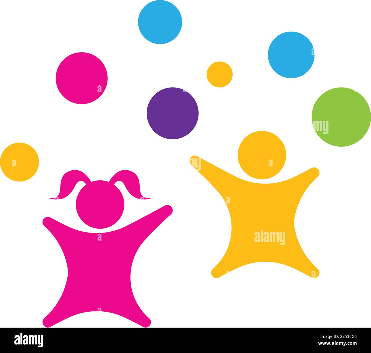 kids play logo vector template Stock Vector Image & Art - Alamy