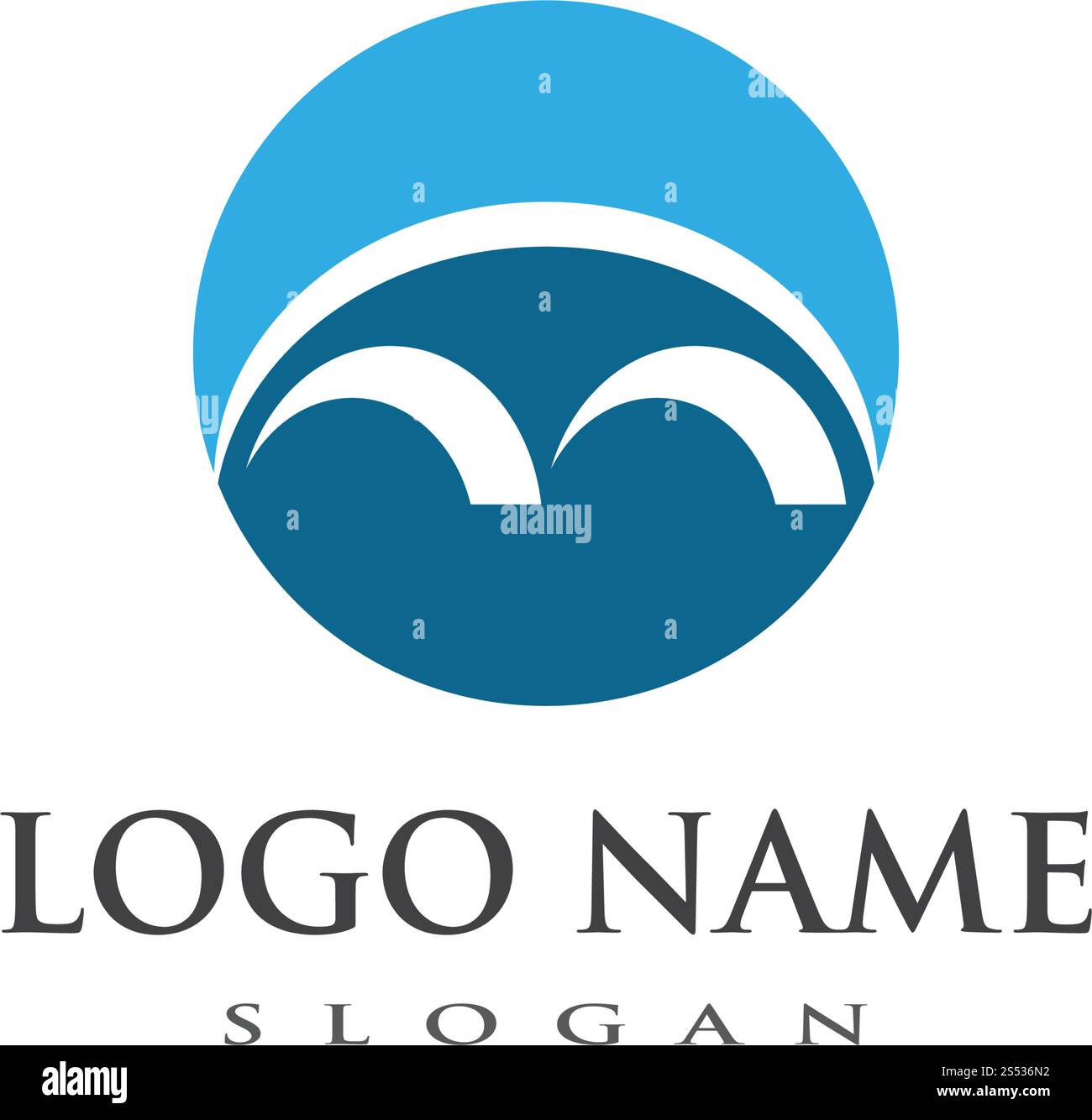 bridge ilustration logo vector template Stock Vector