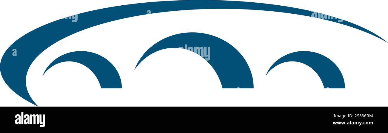 bridge ilustration logo vector template Stock Vector
