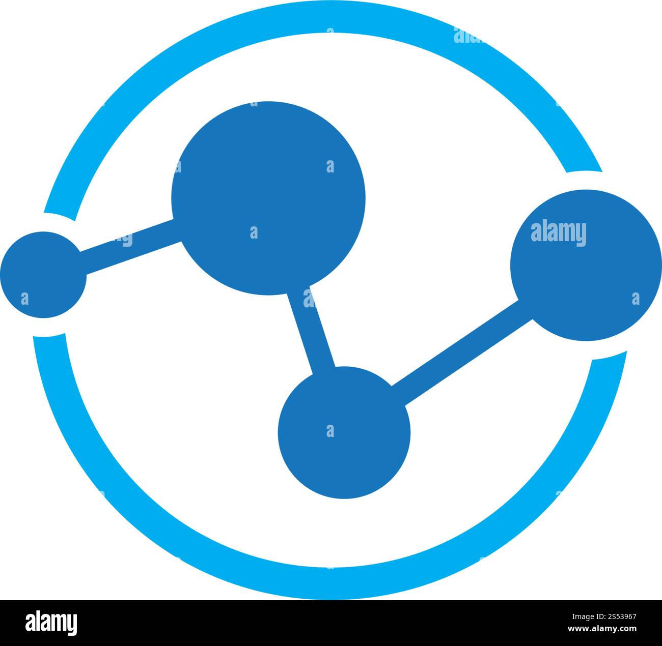 molecule logo vector icon template Stock Vector Image & Art - Alamy