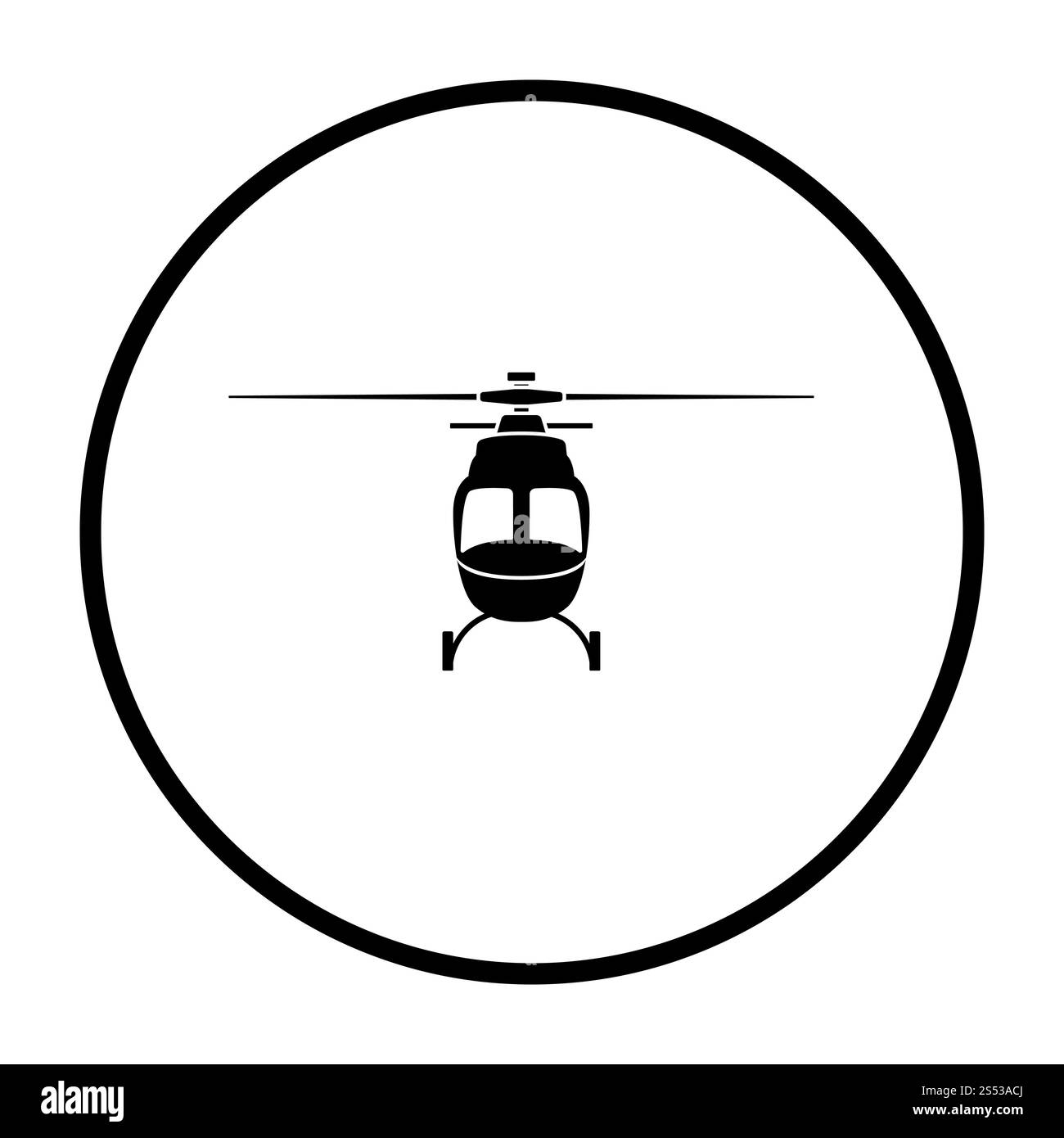 Vehicle helicopter icon Black and White Stock Photos & Images - Alamy