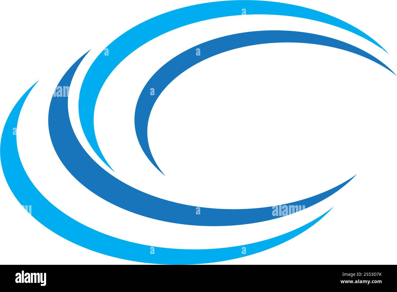 C letter wave Logo Template vector illustration Stock Vector Image ...