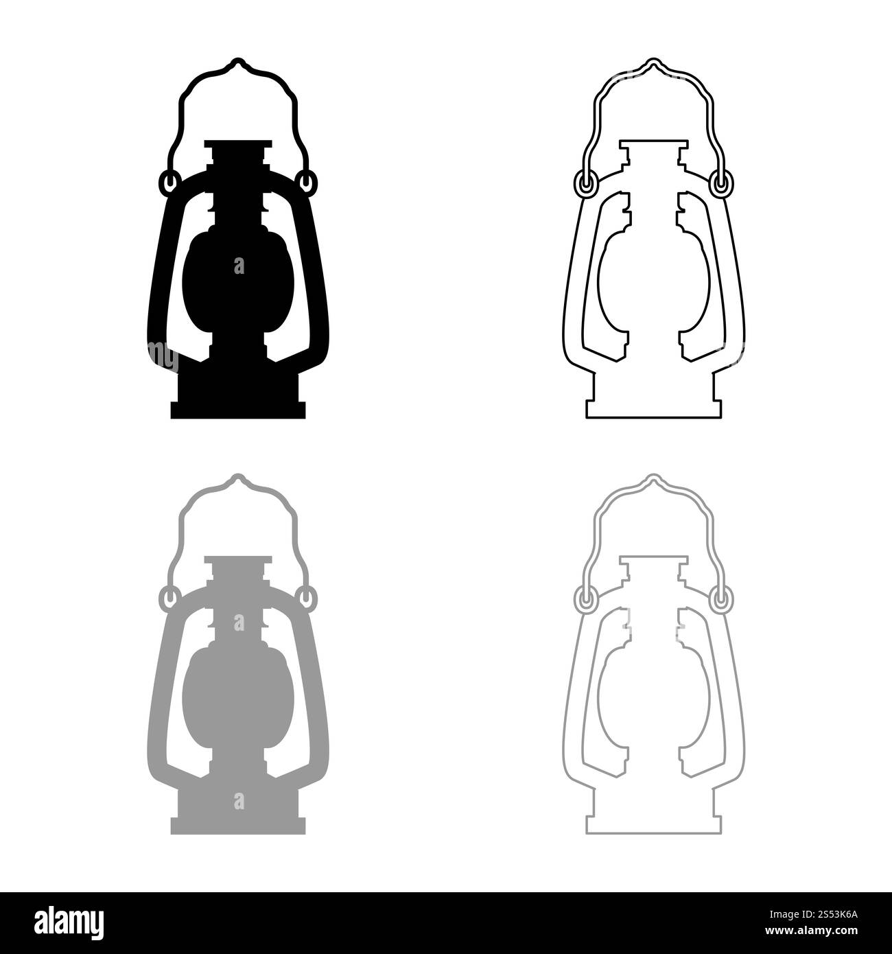 Lantern icon flat style Cut Out Stock Images Pictures Alamy