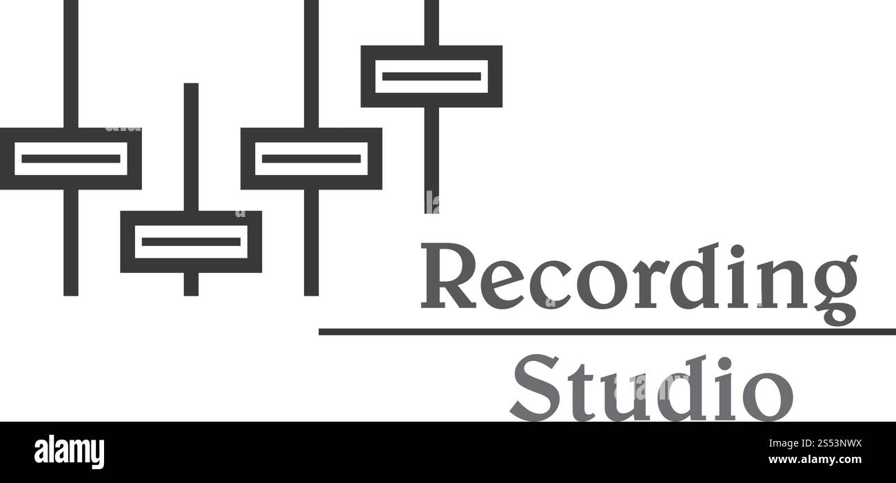 sound wave ilustration logo vector icon template Stock Vector
