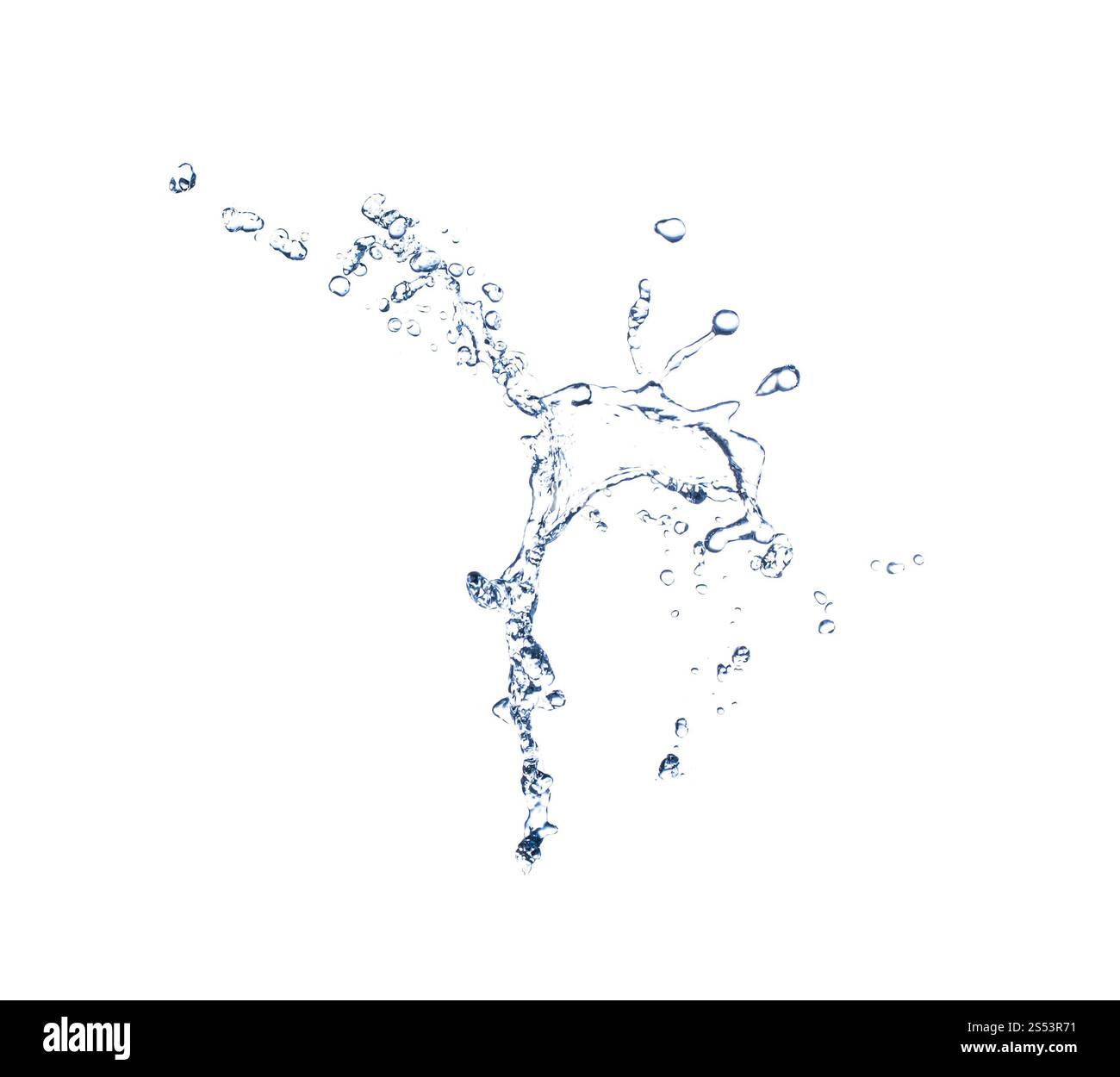 water splash isolated on white background Stock Photo - Alamy