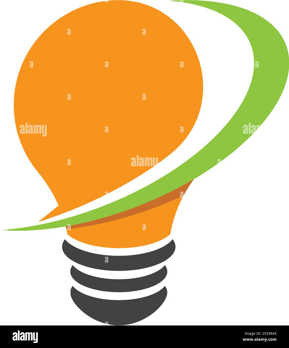bulb logo vector ilustration template Stock Vector