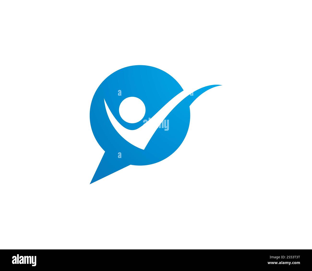 Speech bubble icon Logo template vector illustration Stock Photo - Alamy