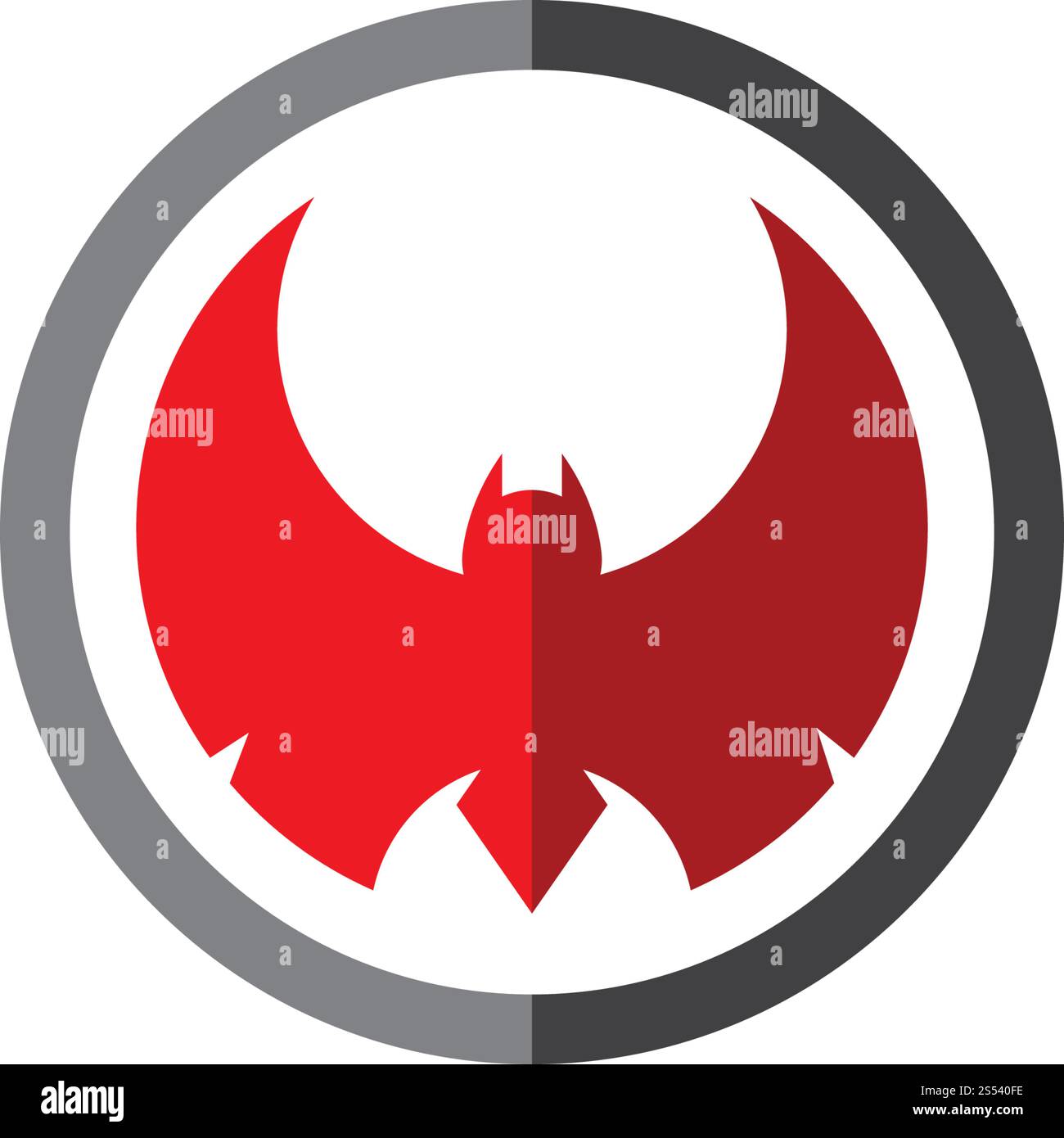 bat ilustration  logo vector Stock Vector