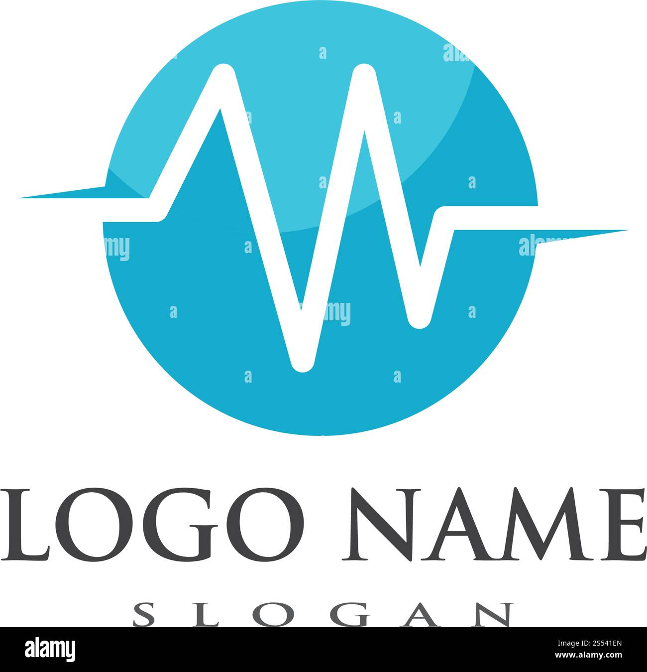sound wave ilustration logo vector icon template Stock Vector