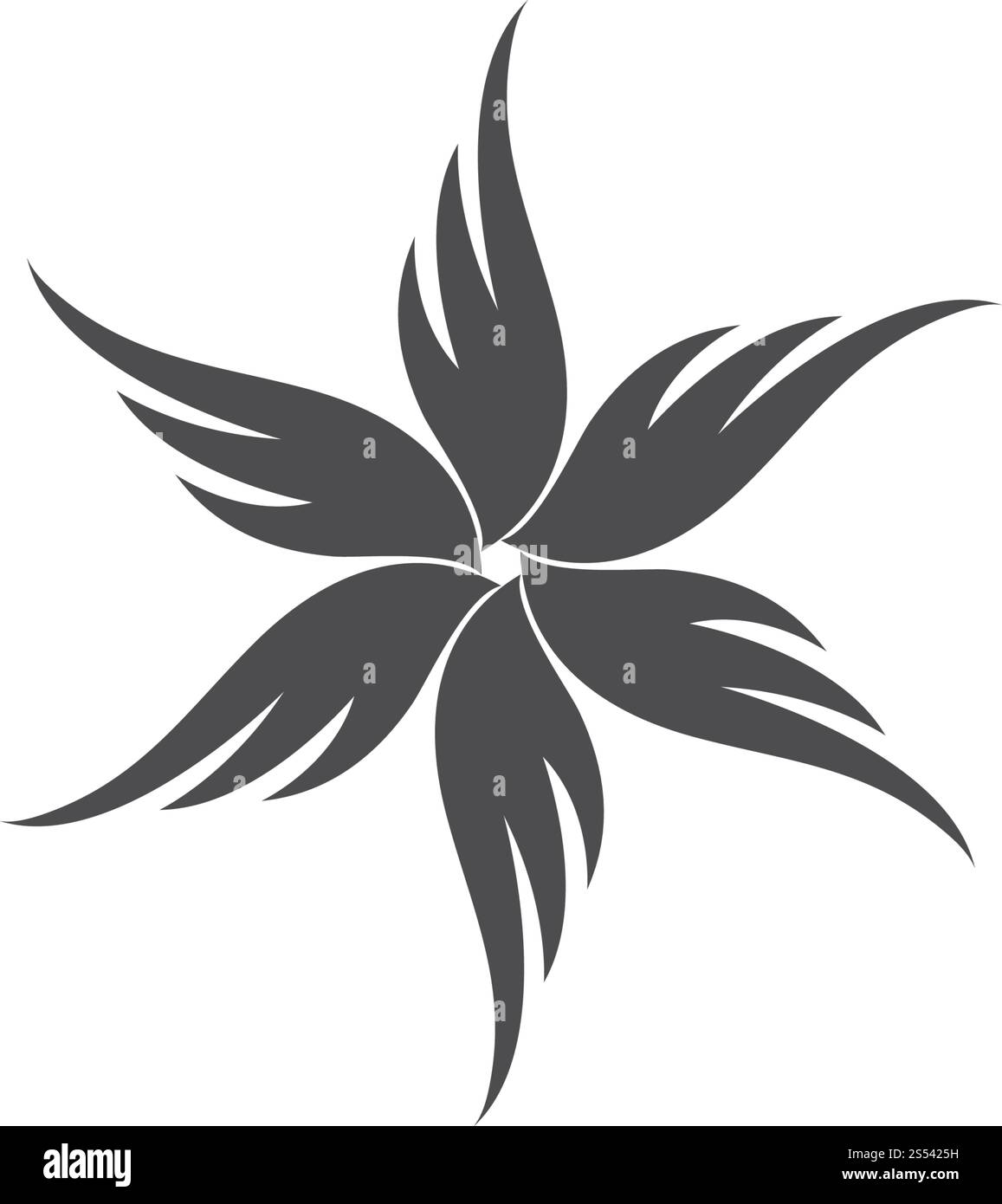 Wing fortex  Logo Template vector icon design Stock Vector