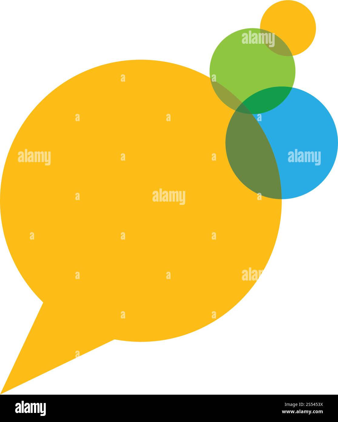 Speech bubble icon Logo template vector illustration Stock Vector Image ...