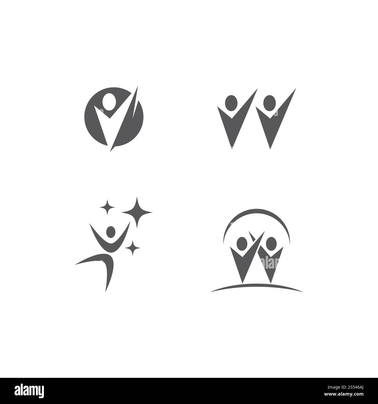 Community, network and social logo design template vector Stock Photo ...