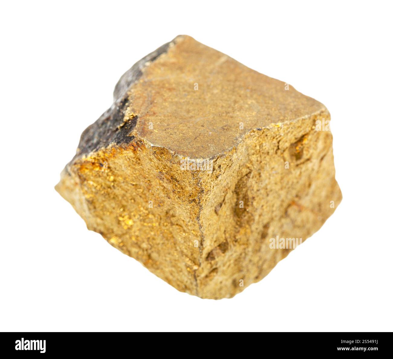 closeup of sample of natural mineral from geological collection - raw ...