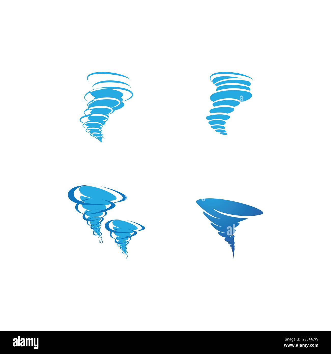 Wind tornado logo vector illustration flat design Stock Photo - Alamy