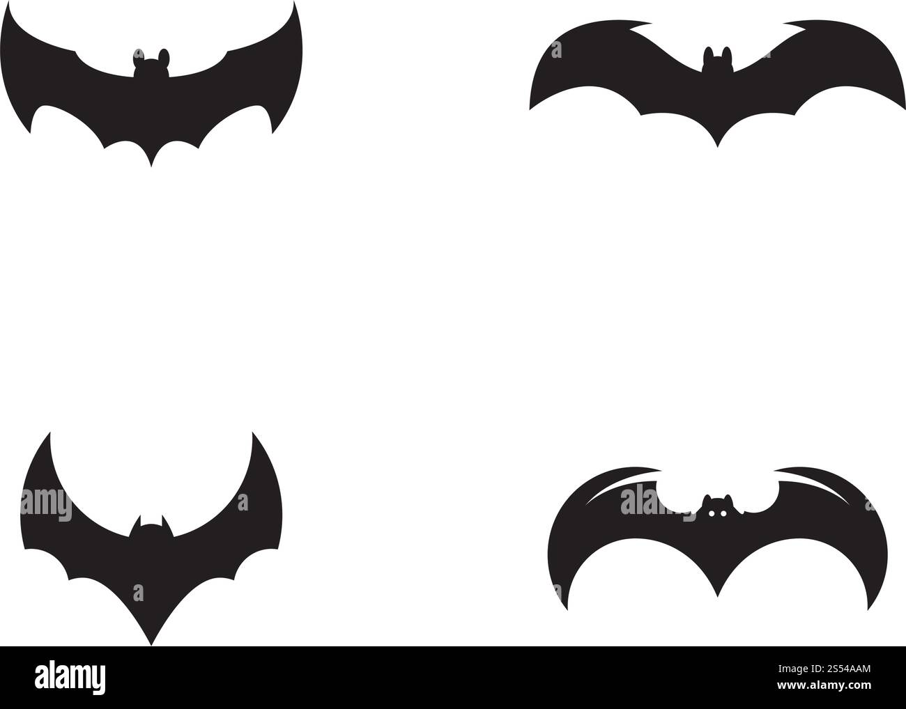 bat ilustration vector icon logo template Stock Vector