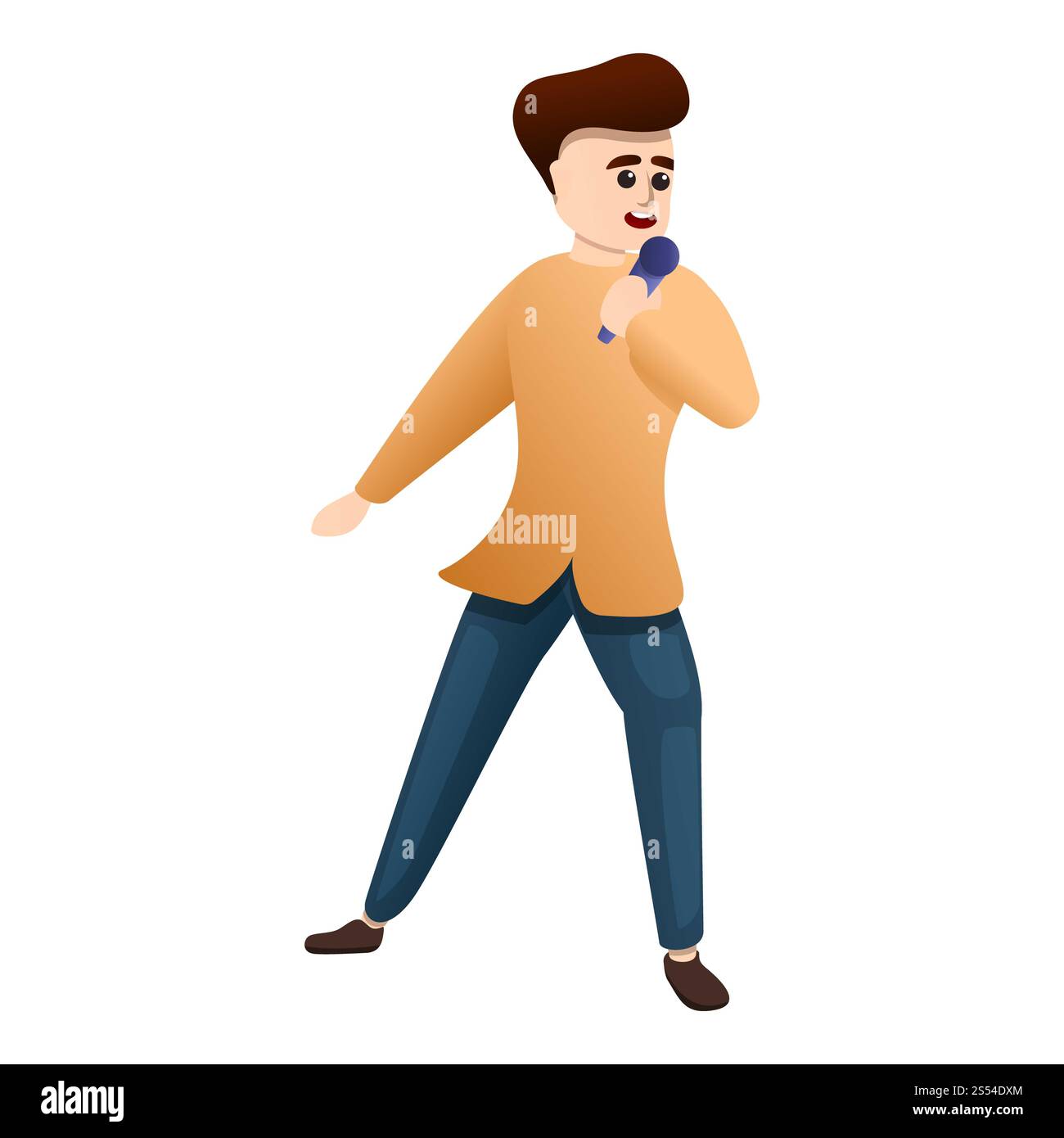 Show singer icon. Cartoon of show singer vector icon for web design ...