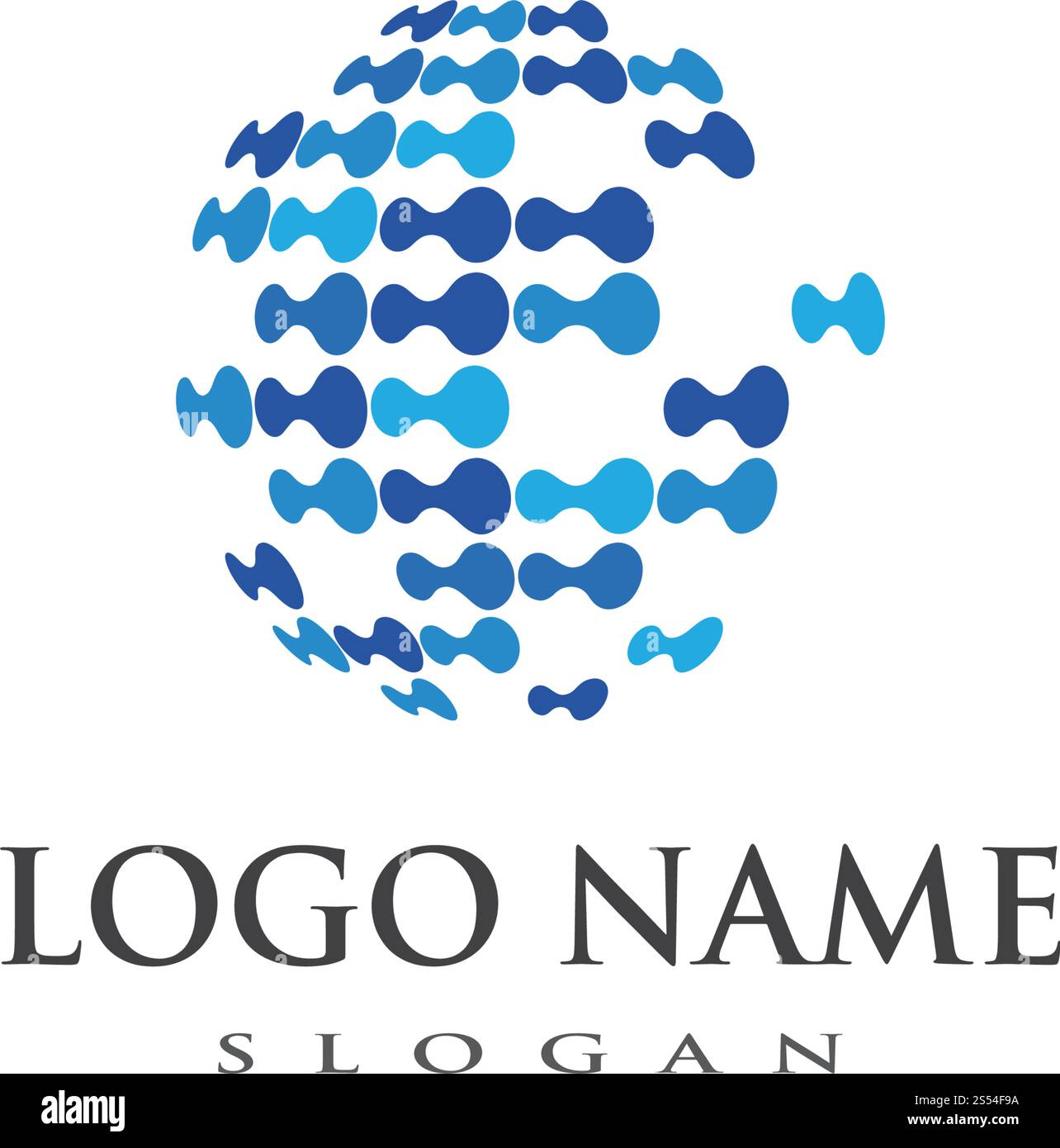 globe ilustration logo vector template Stock Vector