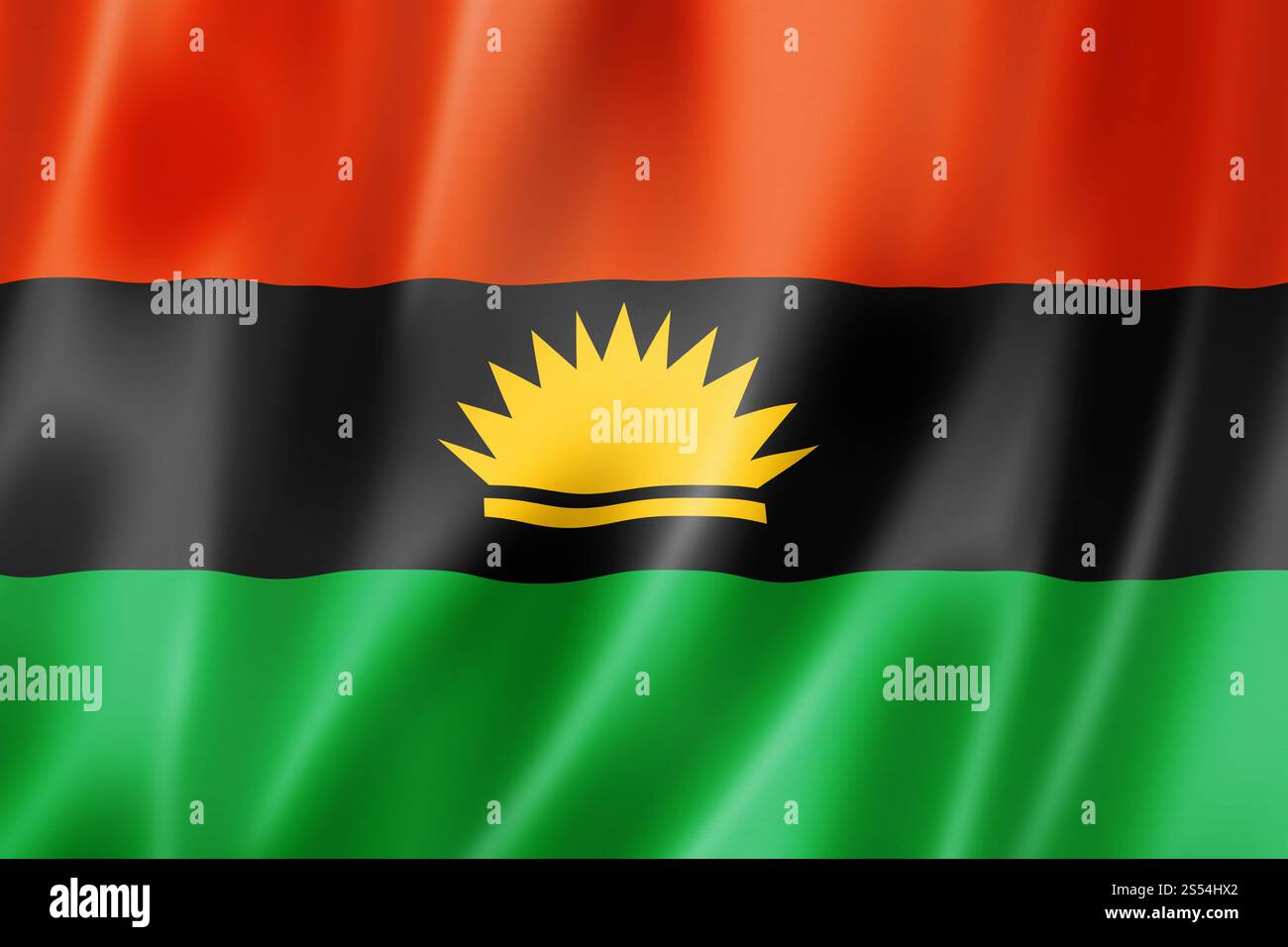 Biafra ethnic flag, Africa. 3D illustration. Biafra ethnic flag, Africa Stock Photo