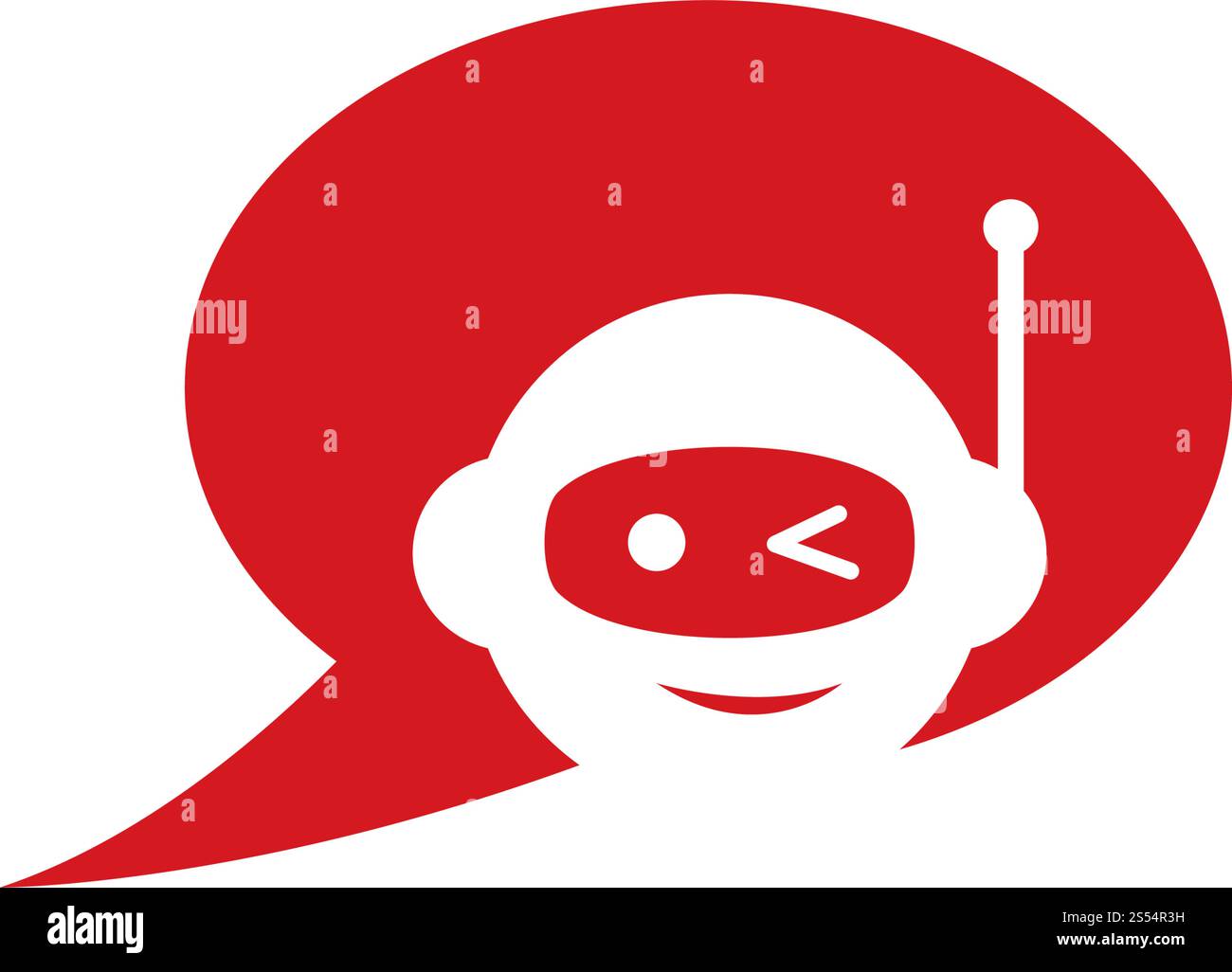 chat bot logo vector template Stock Vector Image & Art - Alamy