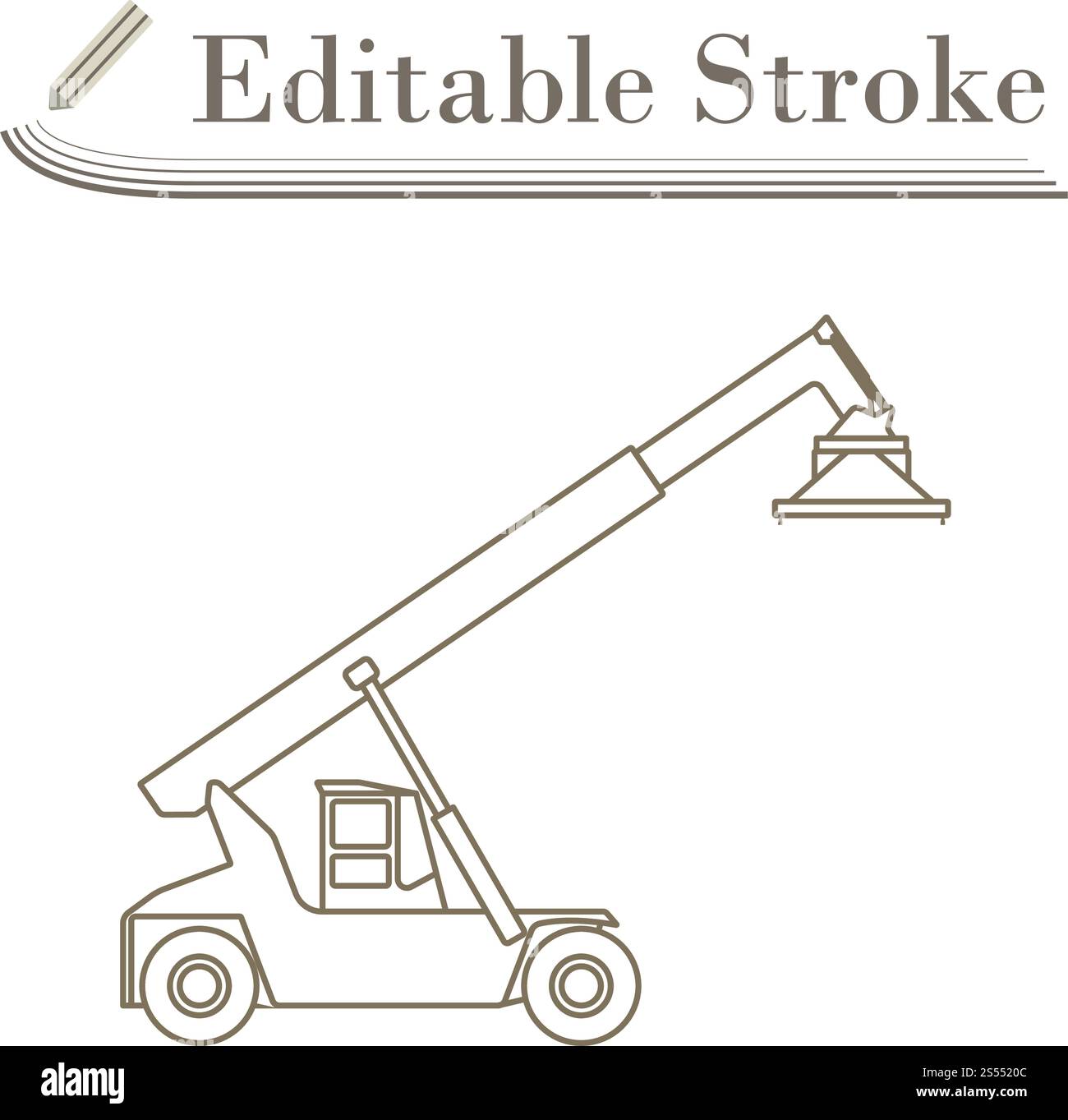 Port Loader Icon. Editable Stroke Simple Design. Vector Illustration ...