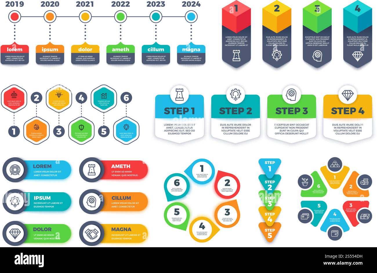 Infographic design template. Bestselling business infographics diagrams ...